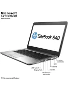 HP EliteBook 840 G3 / i5-6300U / 8GB / 256 SSD / CAM / HD / US / Integrált / B /  használt laptop