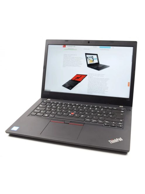 Lenovo ThinkPad L480 / i5-8350U / 16GB / 256 NVME / CAM / HD / EU / Integrált / A /  használt laptop